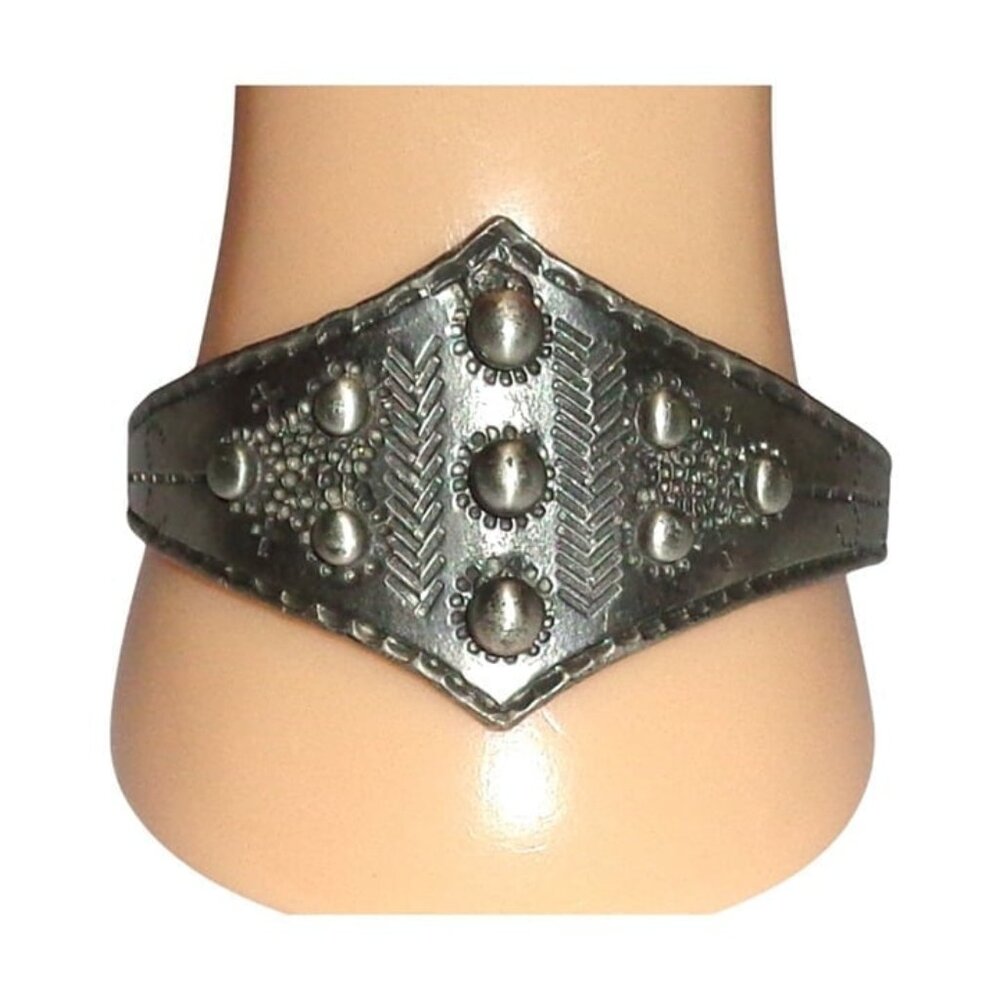 Vtg Lysgards Design Denmark Danish Cuff Bracelet Modernist Brutalist Steampunk